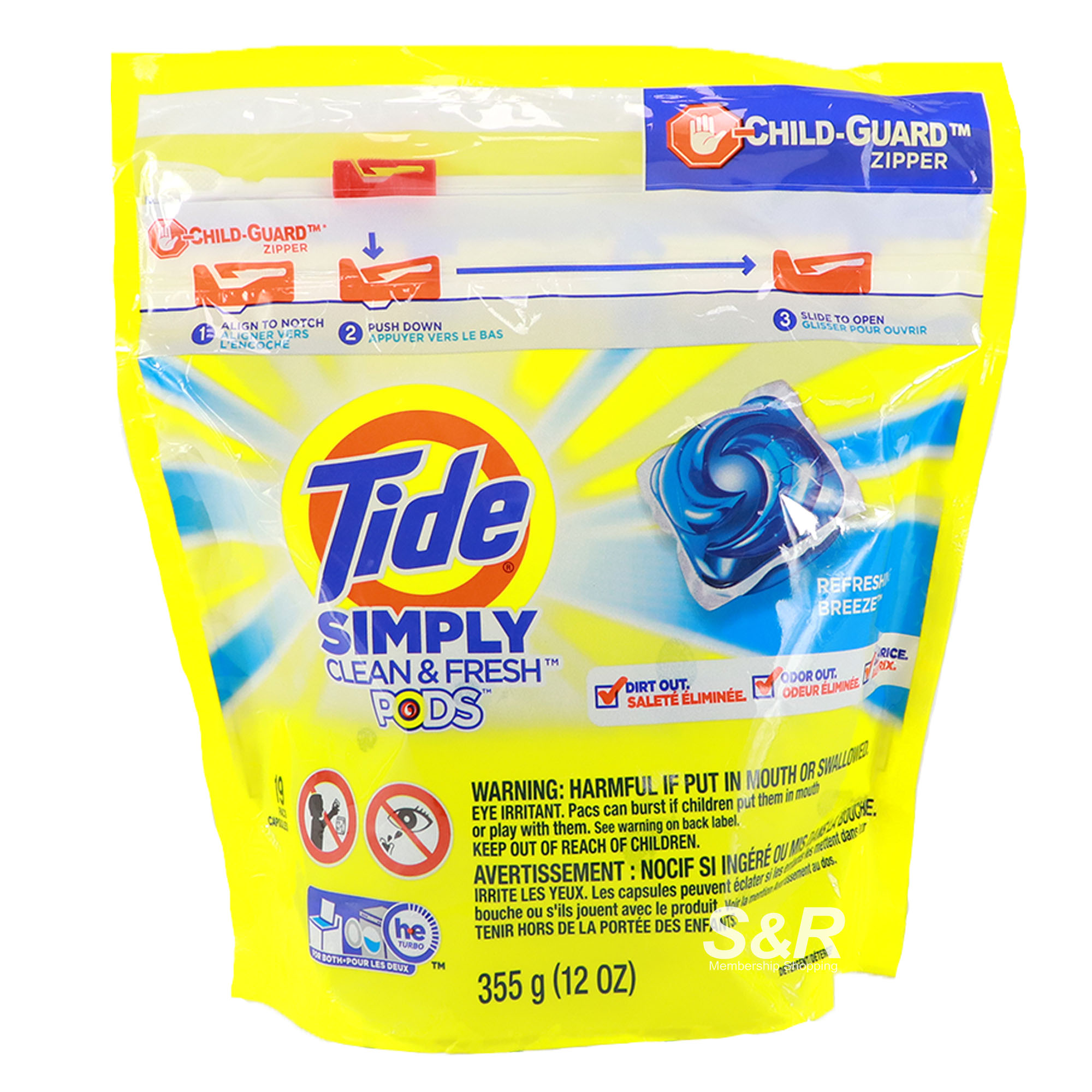 Tide Simply Clean & Fresh Pods Refreshing Breeze 19pcs